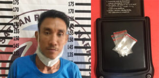 Terduga pengedar narkoba jenis sabu bernisial berinisial AI (33), warga Kelurahan Ujung Gunung Ilir yang ditangkap polisi