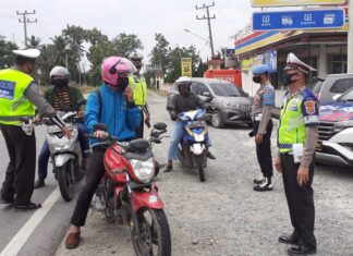 Hari kedua pelaksanaan Operasi Zebra Krakatau-2020 Polres Tulang Bawang