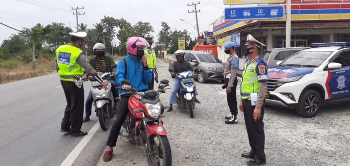 Hari kedua pelaksanaan Operasi Zebra Krakatau-2020 Polres Tulang Bawang