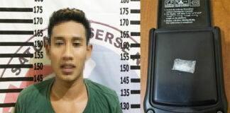 Pemuda berinisial DK (22), yang kedapatan membawa Narkoba di Salah Satu Rumah Makan di Simpang Penawar