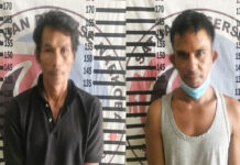 Dua pengedar narkoba jenis sabu berinisial DH (37) dan DS (41), yang berhasil dibekuk Polisi