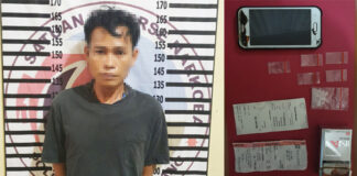 Bandar narkoba asal Kampung Wiralaga I, Mesuji berinisial MN als JN (33), yang dibekuk Satresnarkoba Polres Tulang Bawang