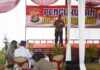 Dir Binmas Polda Lampung Kombes Pol Anang Triarsono, SIK, M.Si, saat memberikan kata sambutan pada pengukuhan Da'i Kamtibmas Kabupaten Tulang Bawang